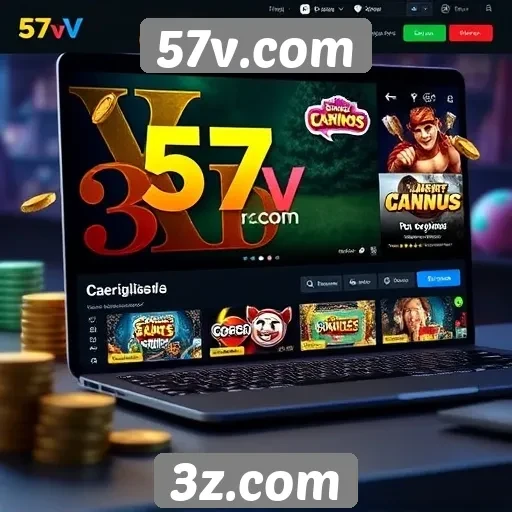funcionalidades do site 57v.com para jogadores