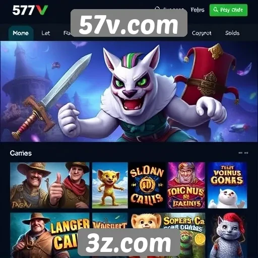 Análise da variedade de jogos no 57v.com