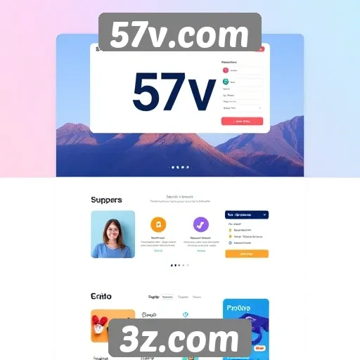 Interface do 57v.com é amigável e intuitiva